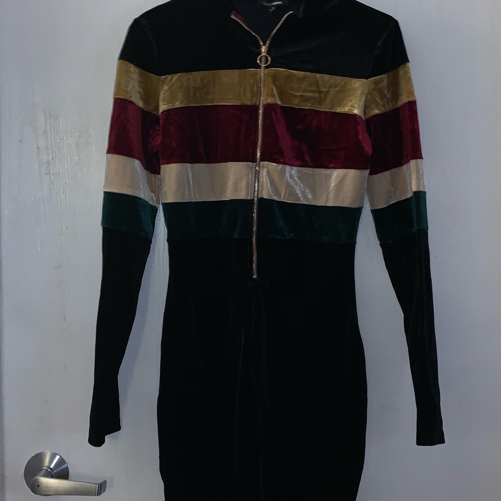 Velvet Combo Dress